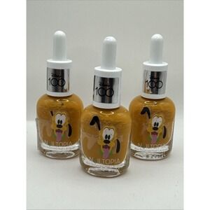 3x Nailtopia Disney 100 Collection Pluto Nail Lacquer - Limited Edition‎ Rare